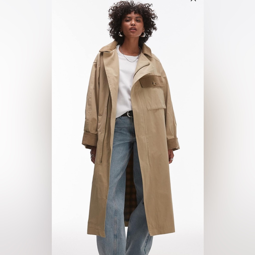 Topshop oversized trench